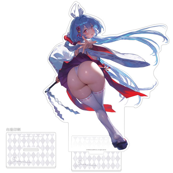 Curtain Damashii [Brown Dust 2] Jumbo Acrylic Stand (Granadair / Shrine Maiden of Purification)