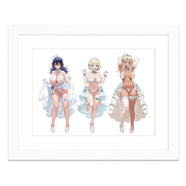 Curtain Damashii [Brown Dust 2] New Illustration Chara Fine Graph (Wedding Swimsuit) A4