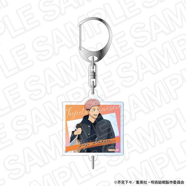 Contents Seed Anime "Jujutsu Kaisen" 5th Anniversary Acrylic Keychain Yuji Itadori shopping ver. รูปภาพ 1