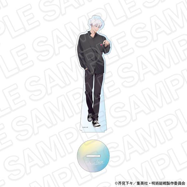 Contents Seed Anime "Jujutsu Kaisen" 5th Anniversary Deka Acrylic Stand Satoru Gojo shopping ver. รูปภาพ 1
