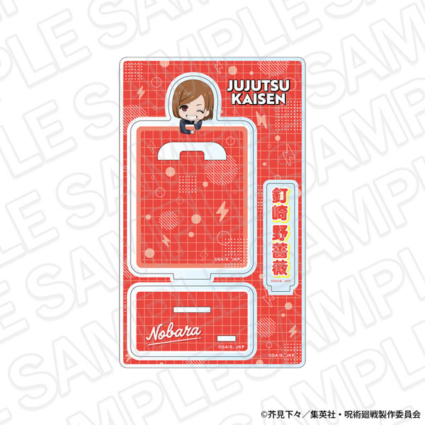 Contents Seed Anime "Jujutsu Kaisen" 5th Anniversary Tin Badge Stand Nobara Kugisaki shopping Mini Chara ver. รูปภาพ 1