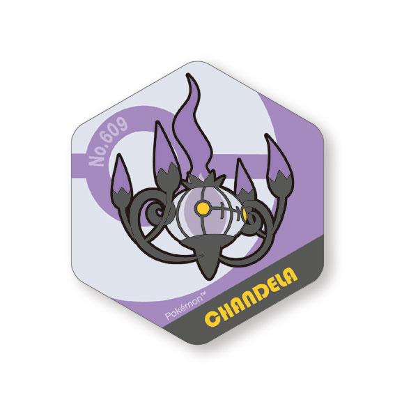 Eyeup Pokemon Pokemon Honeycomb Acrylic Magnet BIG vol.7 Chandelure รูปภาพ 1