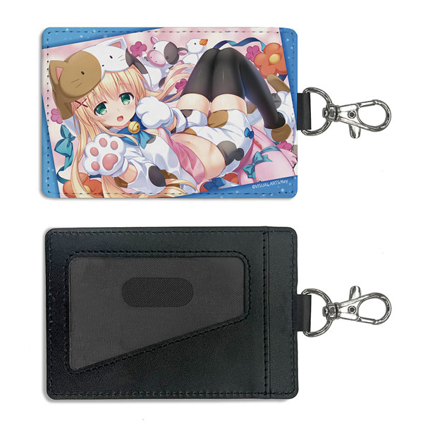 COSPA Summer Pockets REFLECTION BLUE Tsumugi Wenders Pass Case (w/Swivel Snap Hook) Cat Pajama Ver. รูปภาพ 1