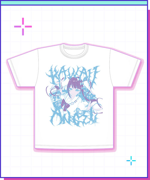 WHY SO SERIOUS? NEEDY STREAMER OVERLOAD Gamen no Naka kara GelBanwa T-shirt (Ver.BLUE)