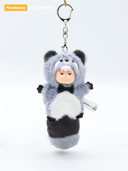 Fuku Yobu Shippo Series Plush Keychain Raccoon (FRIENDSHEEP) Fuku Yobu Shippo Series Plush Keychain Raccoon (FRIENDSHEEP)