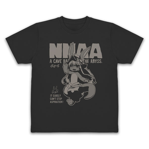 COSPA Made in Abyss The Golden City of the Scorching Sun Nanachi "Nnaa" Dry T-shirt /BLACK-L รูปภาพ 1