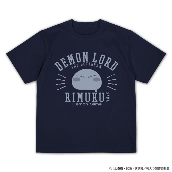 COSPA That Time I Got Reincarnated as a Slime Rimuru-sama College Plating T-shirt /NAVY-M hình ảnh 1