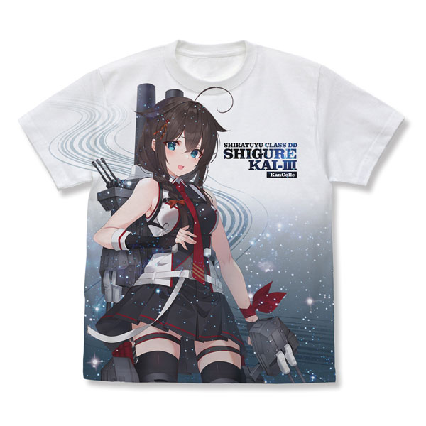 COSPA Kantai Collection -Kan Colle- Shigure Kai San Full Graphic T-shirt /WHITE-XL รูปภาพ 1