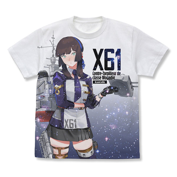 COSPA Kantai Collection -Kan Colle- Mogador Full Graphic T-shirt /WHITE-XL รูปภาพ 1