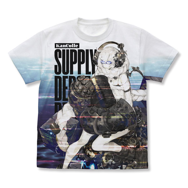 COSPA Kantai Collection -Kan Colle- Shuusekichi Seiki Full Graphic T-shirt /WHITE-L