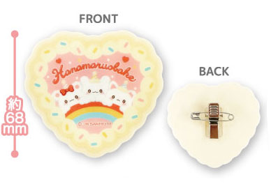 TCP Hanamaruobake Acrylic Plate Badge Heart รูปภาพ 1