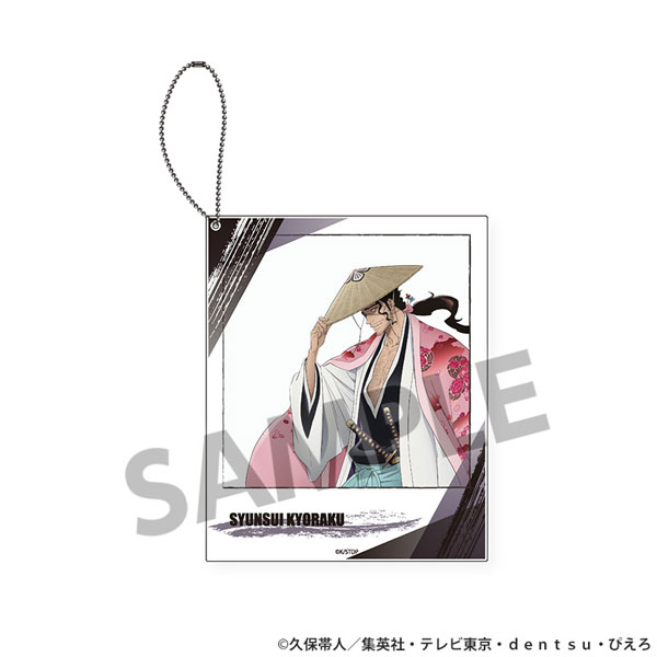 Hobby Stock TV Anime "Bleach: Thousand-Year Blood War" Polaroid Style Acrylic Keychain Kyoraku Shunsui 画像 1