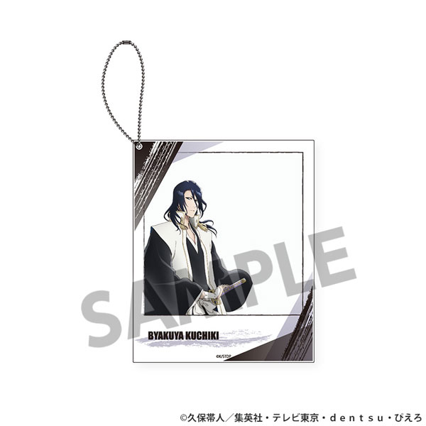 Hobby Stock TV Anime "Bleach: Thousand-Year Blood War" Polaroid Style Acrylic Keychain Byakuya Kuchiki รูปภาพ 1