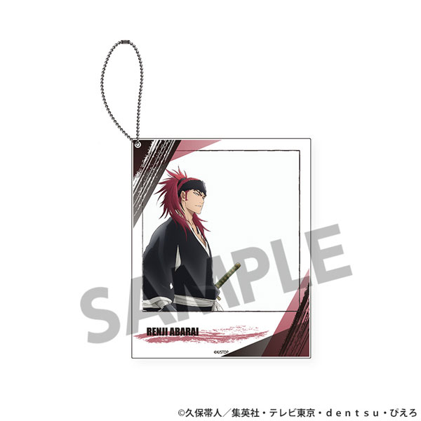Hobby Stock TV Anime "Bleach: Thousand-Year Blood War" Polaroid Style Acrylic Keychain Renji Abarai รูปภาพ 1