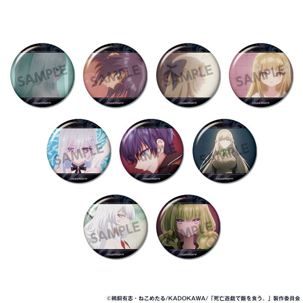 Hobby Stock Playing Death Games to Put Food on the Table Trading Tin Badge 9Pack BOX รูปภาพ 1