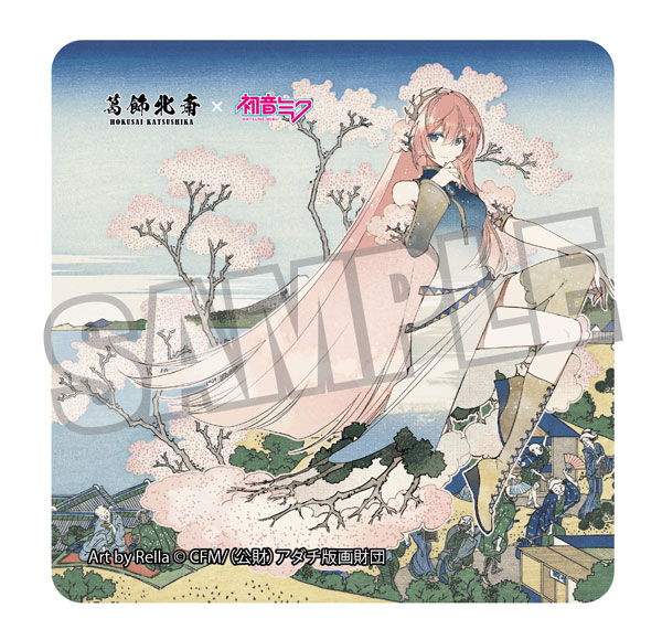 Presence Katsushika Hokusai x Hatsune Miku Rella Sticker Megurine Luka Fuji from Gotenyama at Shinagawa on the Tokaido รูปภาพ 1