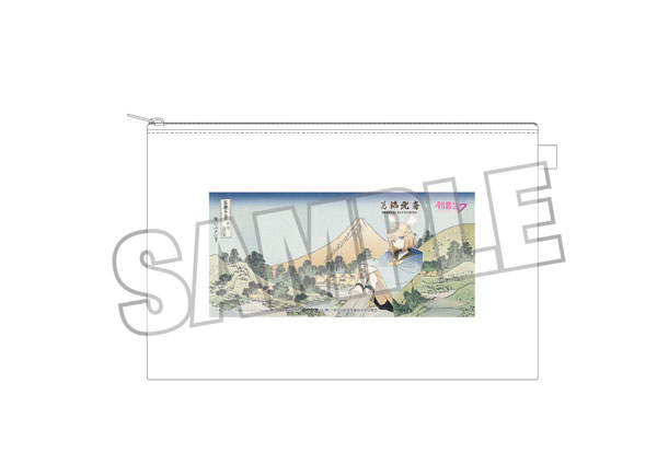 Presence Katsushika Hokusai x Hatsune Miku Rella Pouch Kagamine Rin Reflection in Lake at Misaka in Kai Province รูปภาพ 1