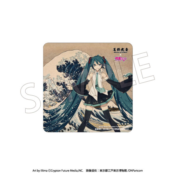 Presence Katsushika Hokusai x Hatsune Miku Car Magnet Thirty-six Views of Mount Fuji The Great Wave off Kanagawa รูปภาพ 1