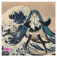 Presence Katsushika Hokusai x Hatsune Miku iXima Sticker The Great Wave off Kanagawa รูปภาพ 1