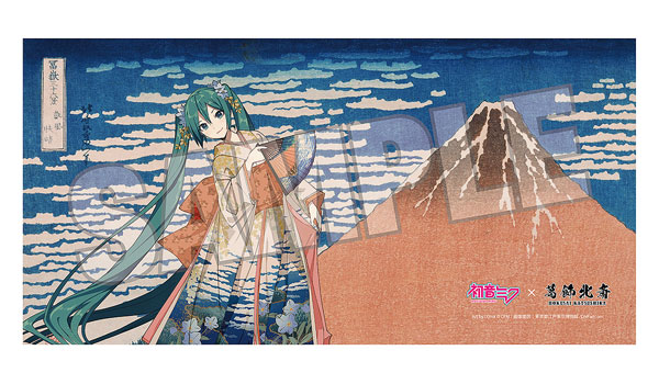 Presence Katsushika Hokusai x Hatsune Miku iXima Bath Towel Fine Wind, Clear Morning รูปภาพ 1