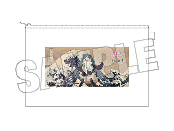 Presence Katsushika Hokusai x Hatsune Miku iXima Pouch The Great Wave off Kanagawa รูปภาพ 1