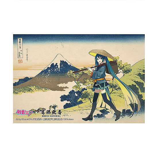 Presence Katsushika Hokusai x Hatsune Miku iXima Postcard Inume Pass in Kai Province รูปภาพ 1