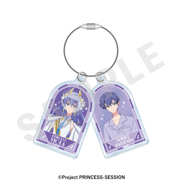 coly Original TV Anime "Princession Orchestra" -favorite series- Wire Acrylic Charm (Princess Viola) รูปภาพ 1