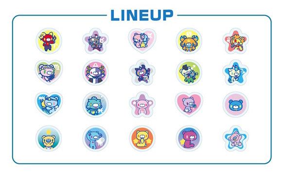 Ost Gloomy Ohajiki Shiny Sticker HOROSCOPE MIX รูปภาพ 1