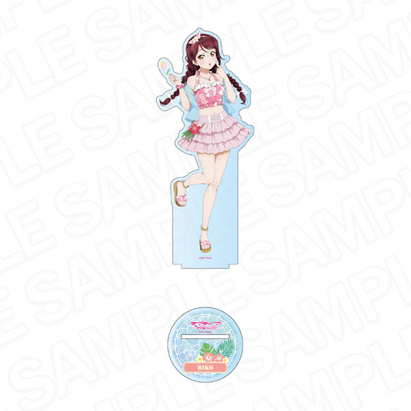 Contents Seed Love Live! Sunshine!! Deka Acrylic Stand Riko Sakurauchi Aloha Outfit ver. 이미지 1