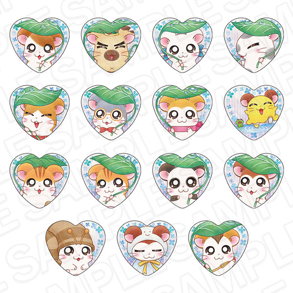 Contents Seed Hamtaro Heart-shaped Tin Badge (Random) Rainy Day ver. 15Item Set รูปภาพ 1