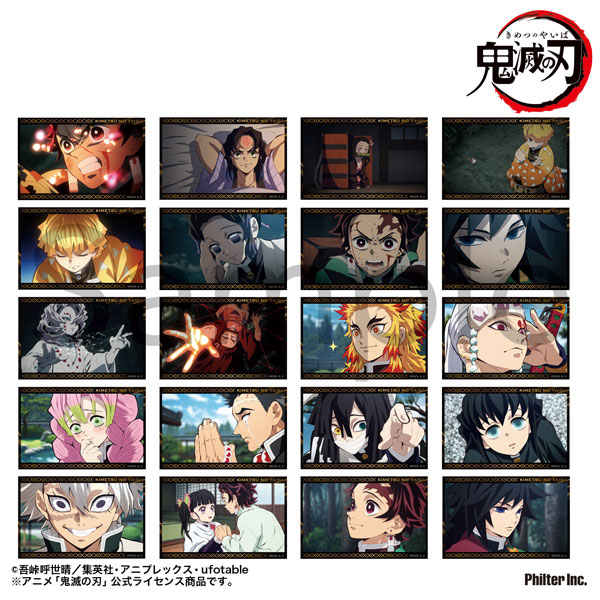 Philter, Inc. Anime "Demon Slayer: Kimetsu no Yaiba" Trading Mini Bromide (Glossy Card) Unwavering Resolve Arc 20 Types in Total 2 Item Set Vol.2 Complete Set