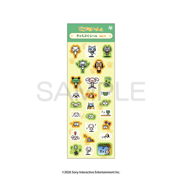 ALGERNON PRODUCT Doko Demo Issho Chara Puku Sticker Vol.3 이미지 1