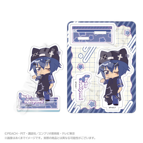 Stella Notes TV Anime "Shugo-chara!" Mini Chara Acrylic Mascot vivid ver. Ikuto Tsukiyomi