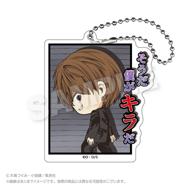 Stella Notes Death Note Acrylic Keychain Famous Scene ver.2 Light Yagami A 画像 1