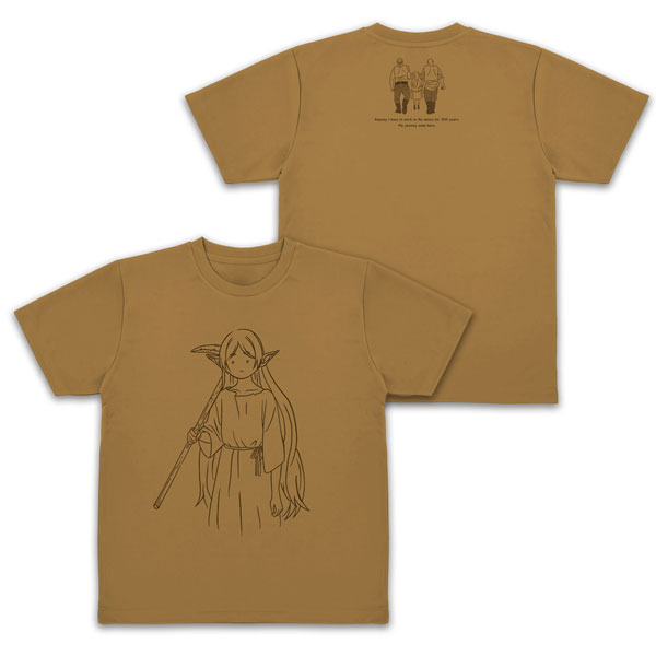 COSPA Frieren: Beyond Journey's End Frieren "Anyway, I have to work in the mines for 300 years." Dry T-shirt /COYOTE-M รูปภาพ 1