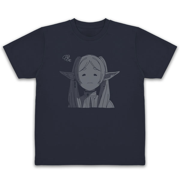 COSPA Frieren: Beyond Journey's End Frieren Face Dry T-shirt Looking So Disgusted Ver./NAVY-L รูปภาพ 1