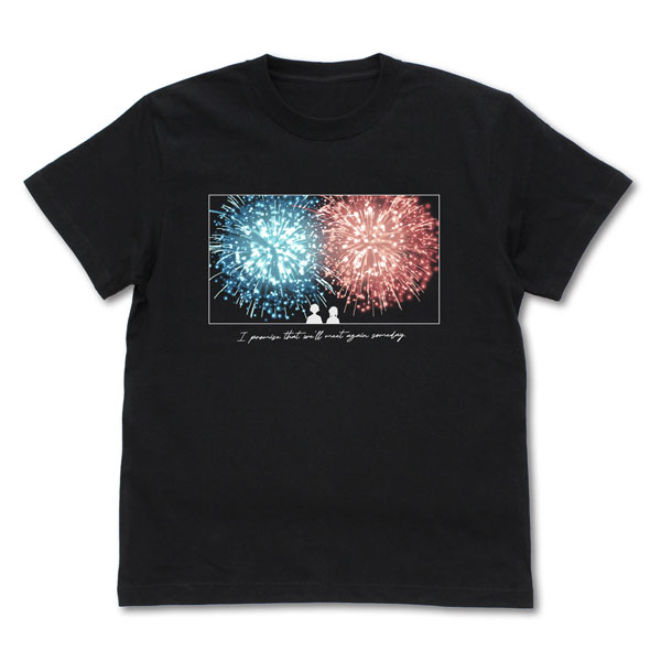 COSPA Movie "Kimi to Hanabi to Yakusoku to" Kimi to Hanabi to Yakusoku to T-shirt /BLACK-XL รูปภาพ 1