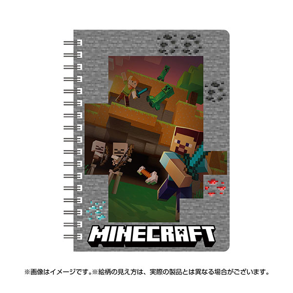 Ensky MINECRAFT Minecraft Ring Notebook w/Gimmick (5) They'er Coming hình ảnh 1
