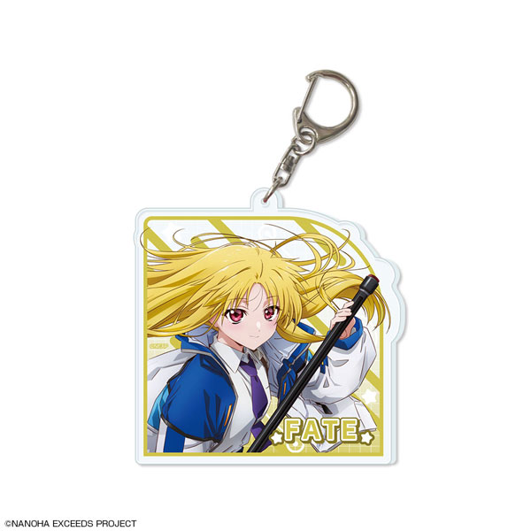 License Agent Magical Girl Lyrical Nanoha Exceeds Gun Blaze Vengeance Big Acrylic Keychain Design 05 (Fate /B) 画像 1