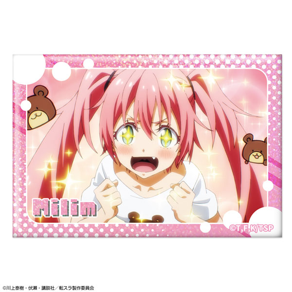 License Agent That Time I Got Reincarnated as a Slime Hologram Tin Badge Ver.3 Design 18 (Milim /B) รูปภาพ 1