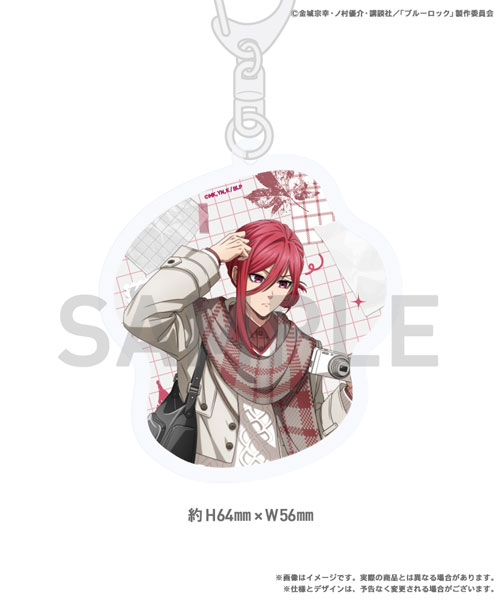SIXBYSIX Bluelock 3rd ed Acrylic Keychain Hyouma Chigiri 画像 1
