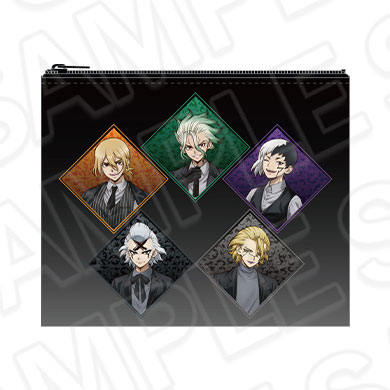 Contents Seed Anime "Dr. STONE" Flat Pouch Black Suit ver. รูปภาพ 1