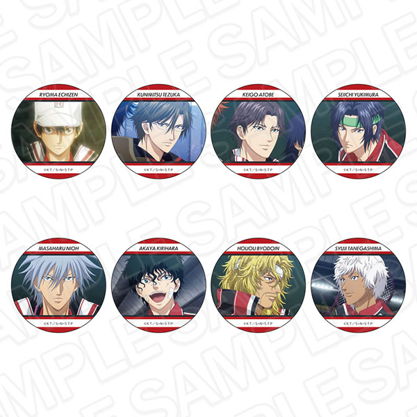 Contents Seed The New Prince of Tennis Tin Badge (Random) Scene Photo ver. 8 Item Set image 1
