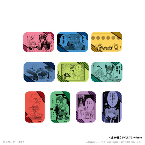 ATFES Shugo-chara! Panel Square Tin Badge Hana Nari Hanayashiki Complete Set