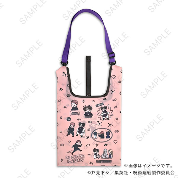 MirkWood Jujutsu Kaisen Bee's Knees Mini Eco Bag w/Shoulder Strap C (Itadori / Choso / Tsukumo / Tengen) 画像 1