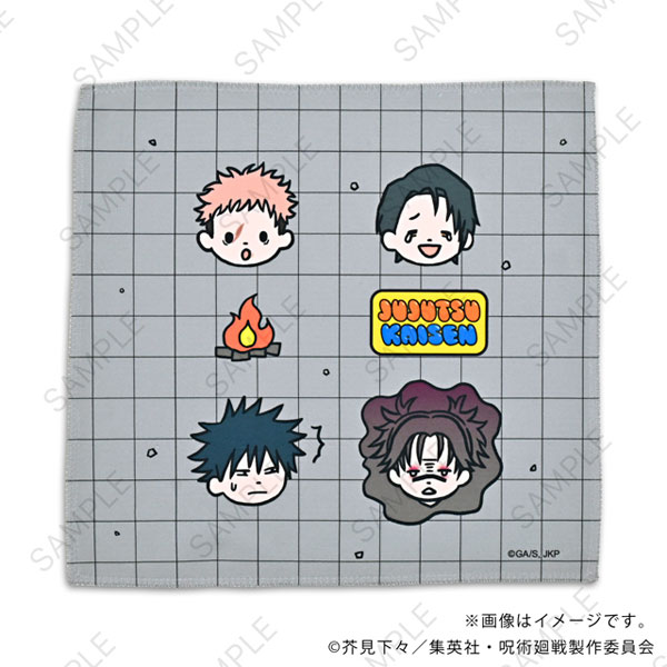 MirkWood Jujutsu Kaisen Bee's Knees Hand Towel A (Itadori / Fushiguro / Okkotsu / Choso) 画像 1
