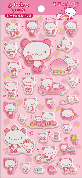 San-x SE75202 San-x Universe Character Series Funifuni Sticker Momo Panda hình ảnh 1