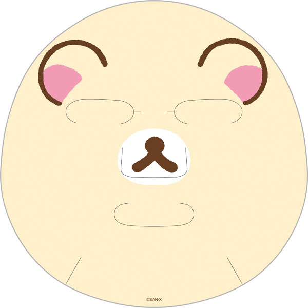San-x FE48802 Face Pack Rilakkuma Korilakkuma