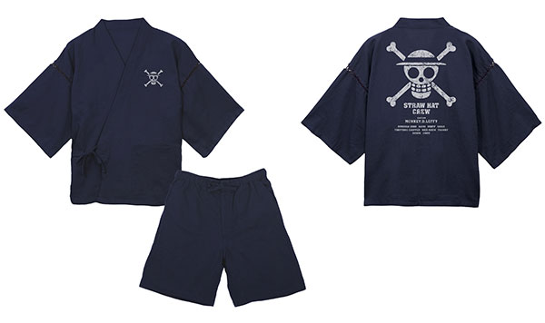 COSPA ONE PIECE Straw Hat Crew Jinbei /Navy - M (M - L) รูปภาพ 1