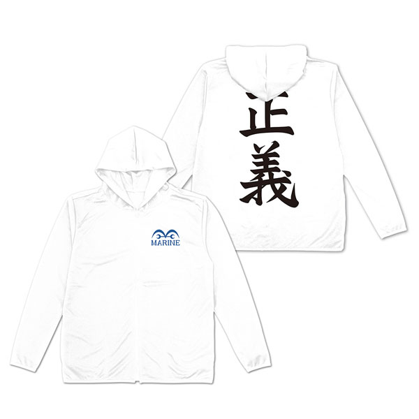 COSPA ONE PIECE Marine Thin Dry Hoodie /WHITE-M รูปภาพ 1